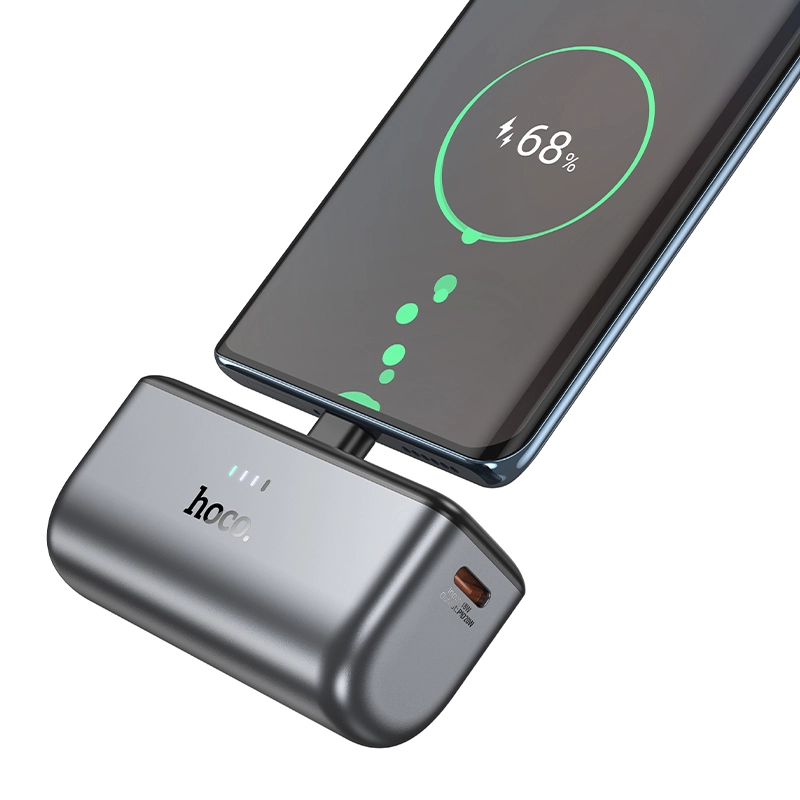 Карманный Power Bank Hoco Q31 PD20W 5000 мАч — компактный внешний аккумулятор USB-C