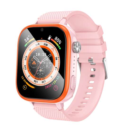 Умные детские часы Hoco Y101 4G с GPS, камера, сенсорный экран, Wi-Fi, Android, розовый и голубой цвет