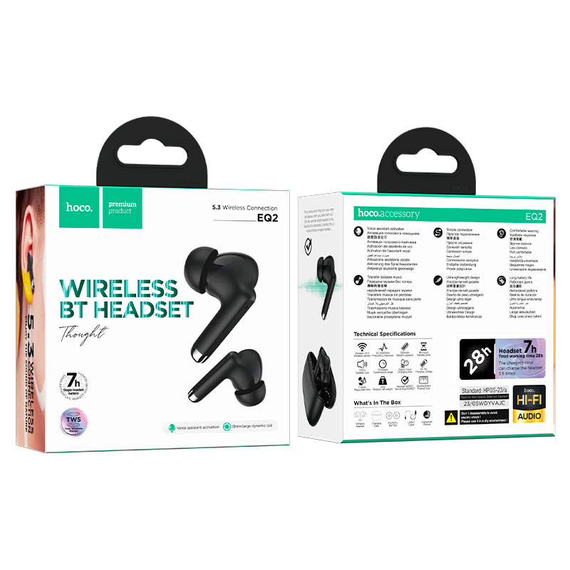 TWS Bluetooth наушники Hoco EQ2 Thought