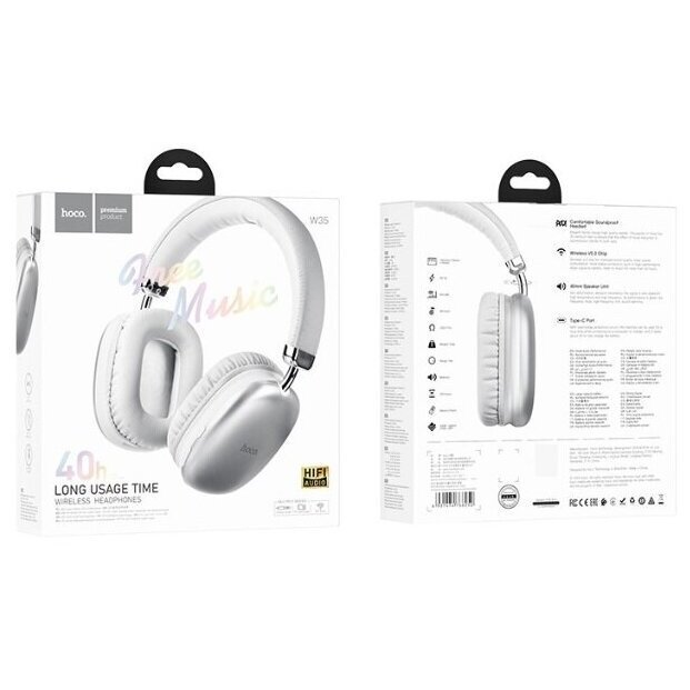 беспроводные наушники Hoco W35 Bluetooth 5.3 с длительным временем работы