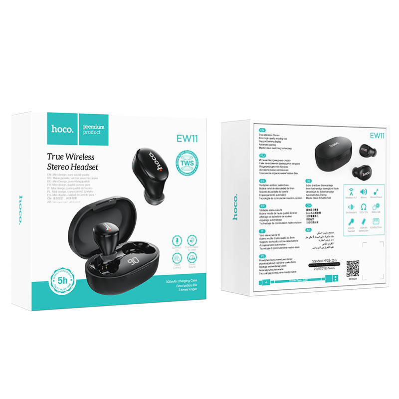 беспроводная гарнитура TWS с кейсом и Bluetooth для повседневного использования