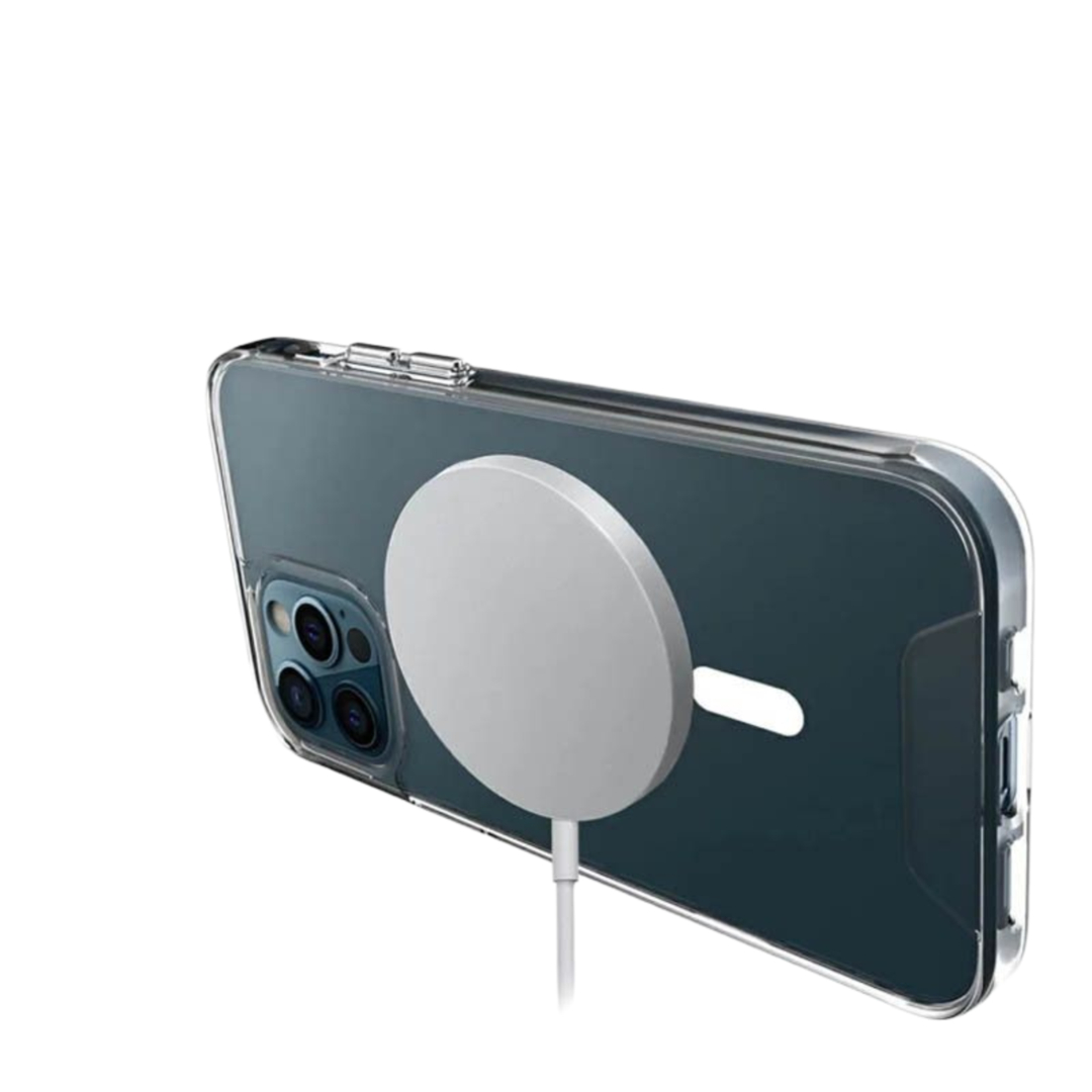 чехол iPhone 15 прозрачный с поддержкой MagSafe