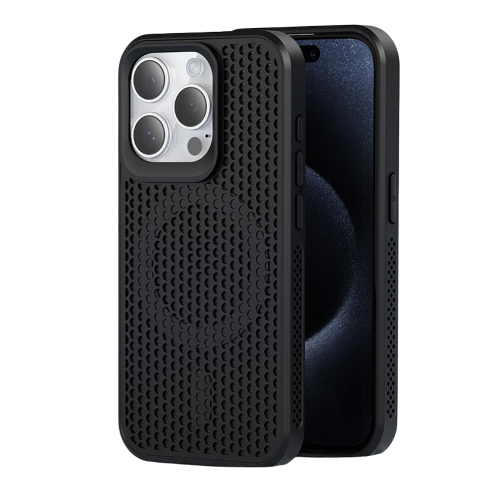 гибридный чехол AeroCool с MagSafe для iPhone 15 Pro серый чёрный белый